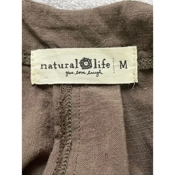 Natural Life Wide Leg Carrington Embroidered Detail Jumpsuit Overalls - Picture 10 of 11